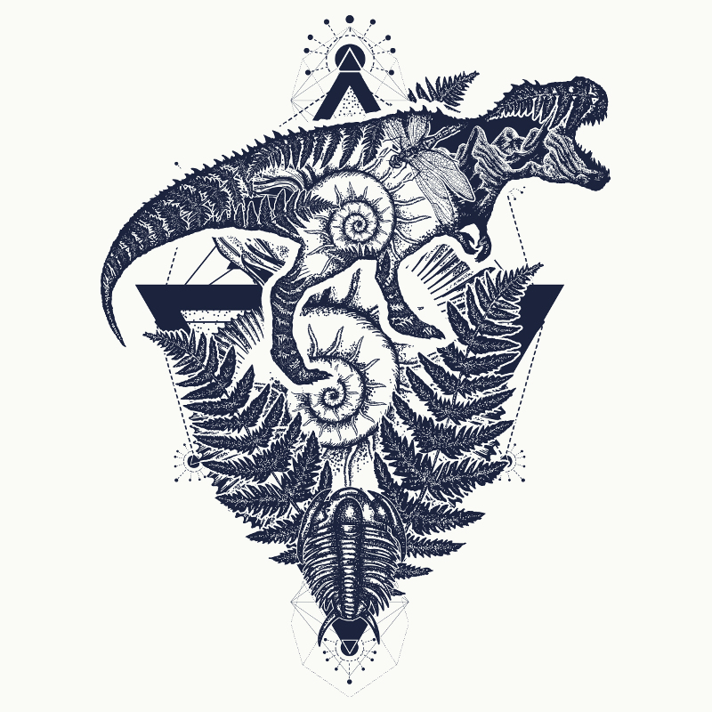 evolution, fractals, tyrannosaurus rex